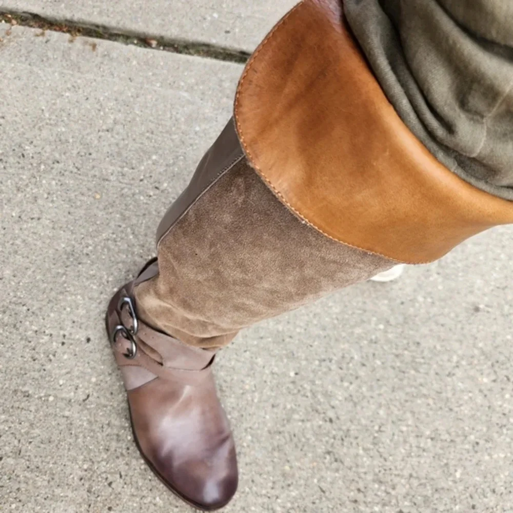 Lucky Brand Over the‎ Knee Neutral Boots 9.5